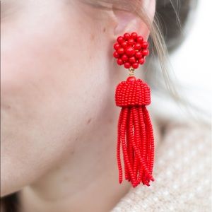 Lisi Lerch red tassel earrings